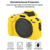 For Canon EOS R100 Litchi Texture Soft Silicone Protective Case(Yellow)