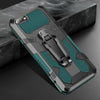 For iPhone 8 & 7 Machine Armor Warrior Shockproof PC + TPU Protective Case(Army Green)