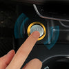 Car Engine Start Key Push Button Ring Trim Aluminum Alloy Sticker Decoration for Audi(Gold)