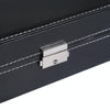 8-Bit Watch Display Storage Box Necklace Ring Jewelry Box With Mirror(Black)