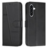 For Samsung Galaxy A36 5G Stitching Calf Texture Buckle Leather Phone Case(Black)