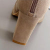 Women Shoes Suede Boots Pointed High Heels, Size:39(Camel)