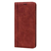 For Xiaomi Poco X3 NFC Frosted Business Magnetic Horizontal Flip PU Leather Case with Holder & Card Slot & Lanyard(Brown)