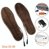 USB Electric Powered Heated Insoles Keep Feet Warm Pad with USB Cable, Size: 35-36 yard(Brown)
