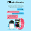 W5 1.54 inch Full-fit Screen Dual Cameras Smart Phone Watch, Support SIM Card / GPS Tracking / Real-time Trajectory / Temperature Monitoring, 1GB+16GB(Silver Pink)