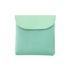 D9900 Simple Lipstick Bag PU Leather Sanitary Storage Bags(Green)