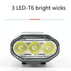 WEST BIKING YP0701286 Bicycle Headlight USB Riding Strong Light Mountain Bike Light(Black)