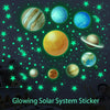 YG028 Nine Planets Dots Stars Glow In The Dark Stickers Luminous Wall Stickers For Kids Room