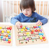 Wooden Children Enlightenment Teaching Aid Numbers / Letters Cognition Educational Toy(Letter)