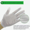 10 Pairs Anti-static Stripe Plastic Gloves, SizeFree Size