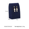 7x4x11cm Earrings Seat Jewelry Display Props Blue Microfiber Window Necklace Earring Ring Stand