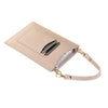 Litchi Texture Card Holder Mobile Phone Bag with Short Strap(Brown)