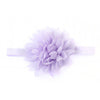 Baby Girl Elastic Hairband Children Hair Wear Flower Headband(Light Purple)