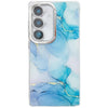 For Samsung Galaxy A16 5G Electroplated Marble Texture Phone Case(Blue Green M9)