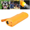Ultrasonic 3-in-1 Dog Trainer Deterrent & Torch (Yellow)