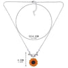 Delicate Sunflower Pendant Necklace Women Creative Imitation Pearls Jewelry Necklace(Gold)