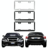 Taiwan Car License Plate Stainless Steel Frame, Specification: Black