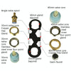 2 PCS Hose Nut Compression Cover Bubble Tool Spool Installation Repair Tool