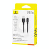 Baseus Silky Series 1m 2.4A USB to 8 Pin Fast Charging Cable(Black)