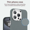 For iPhone 15 Pro Max Carbon Fiber Series IMD Phone Case(Grey)