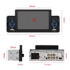 A3107 5 inches Car MP5 Wired CarPlay Universal Bluetooth Player With Microphone, Style: Standard+ 4 Lights Camera