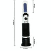 RF001BX With Plastic box Handheld Refractometer Fruit Sugar Meter Brix Tester 0-32 Measuring Range