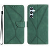 For Samsung Galaxy A26 5G Stitching Embossed Leather Phone Case(Green)