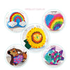 DIY Plush Pillow Toy Three-Dimensional Handmade Doll Material Package(Heart Shaped Rainbow)