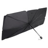 Car Windshield Telescopic Folding Thermal Insulation Parasol, Size: Silver Coated Large