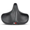 WEST BIKING Bicycle Riding Big Butt Comfortable Saddle(Black Groove)