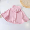 UPF50+ Baby Sunscreen Cloak Summer Thin Outer Wear Breathable Sunscreen Clothes Jacket, Size: S For 0-1 Years Old(Blue)