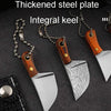 Mini Knife Keychain Portable Removal Express Pendant Accessory With Holster, Model: Axe Sanding