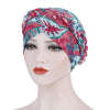 Women Printed Brushed Milk Silk Turban Hat Short Pullover Hat, Size:One Size(Red Green)