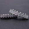 8 Teeth Square Zirconium Gold Teeth Hip Hop Braces, Colour: Silver Suit