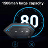 X6 Helmet Bluetooth Headset Wireless Waterproof Moto Handsfree Stereo Headphone(Hard Pipe Wheat)