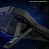 COOLCOLD RGB Notebook Radiator Six Fan Adjustable Laptop Cooling Base 5V Touch 12 Symphony Version