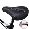 Wheel Up Bicycle Silicone Cushion Cover Mountain Bike Thickening GEL Saddle Cover Riding Equipment(Large)