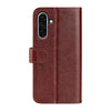 For Samsung Galaxy A36 R64 Texture Horizontal Flip Leather Phone Case(Brown)