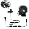 2 Pin PTT Adjustable Volume Motorcycle Helmet Headset Microphone for BAOFENG Radio Walkie Talkie