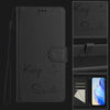 For vivo V27 5G Global Smile Embossing RFID Leather Phone Case(Black)