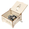 Wooden Hand-cranked Music Box DIY Children Invention Eight-tone Box Technology Teaching Aids