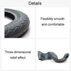 For 36cm-40cm Diameter Steering Wheel Car Silicone Protective Cover Wear Resistant Non-Slip Tire Pattern Driving Grip Sleeve(Beige)
