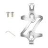 Without Rotation Base JUNSUNMAY Bike Cup Holder Cages Bicycle Water Bottle Aluminum Alloy Bracket(Silver)
