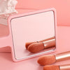 Simple Handheld HD Cosmetic Mirror Portable Handle Mirror, Style: Heart Pink