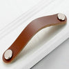 Kitchen Cabinet Wardrobe Leather Door Handle Drawer Pull, Specification:Light Coffee 128