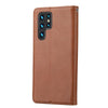 For Samsung Galaxy S25 Ultra 5G Knead Skin Texture Flip Leather Phone Case(Brown)
