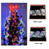 Christmas Ornament Double Light Board Yarn Ribbon String Lights, Specification: 5m(Red Warm Light)