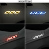 2 Sets Carbon Fiber Warning Sticker Car Anti-Collision Strip Leaf Plate Reflective Sticker Hood Light Eyebrow Anti-Collision Drops Sticker(4 PCS   (Bumper White))