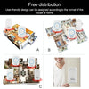 Wireless Doorbell Kit, 3 Receivers, 120m Range, Battery-Free Push Button (Black, EU Plug)