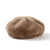 Autumn and Winter Beret Ladies Hats Plush Warmth Retro Painter Hat, Size: Adjustable(Beige)